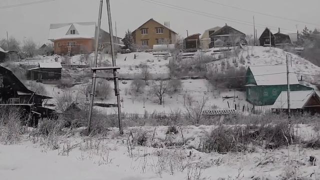 Для настроения! Снежок в селе Кантаурове. 18 декабря 2017 года смотреть онлайн