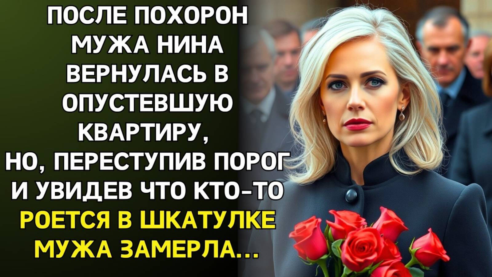 Истории из жизни. После похорон мужа Нина вернулась домой Аудио рассказы, Жизненные истории слушать