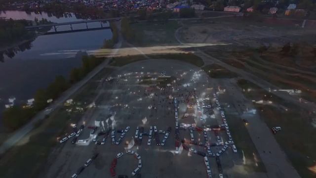 Авто флешмоб посвященный 67 летию г.Ангарска смотреть онлайн
