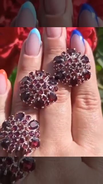 Гранаты 🌺 9300р🌺 размер кольца любой #гранат#натураль? смотреть онлайн