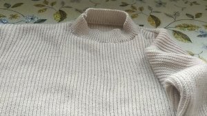 ДЖЕМПЕР ЖЕМЧУЖНОЙ РЕЗИНКОЙ, СВЯЗАН НА МАШИНЕ БРАЗЕР. К