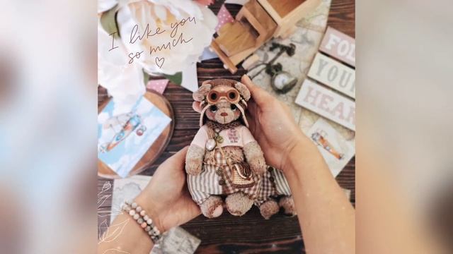 Мишка пилот, Мишка авиатор, Вязаный мишка, Teddy bear