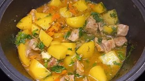 МЯСО с Картошкой Вкусный Обед или Ужин из доступных продуктов.