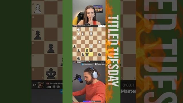 РАСЦАРАПАЛ СТЕНУ! // WCM МАЙЯ ПОРОЖНЯК vs FM МАКСИМ ОМАРИЕВ #шахматы #chess