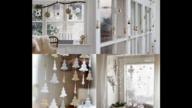 ЗИМНИЕ🎄 ИДЕИ КАК УКРАСИТЬ ПОДОКОННИК И ОКНО К НОВОМУ