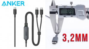 Кабель разветвитель 2 в 1 | Anker A8895 140W PD 3.1 EPR | обзор, проверка распределения мощности