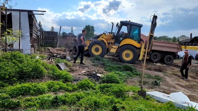 Подготовка участка к строительству: очистка, выравнив смотреть онлайн