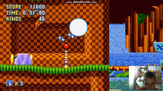 Sonic mania.Похождение Green Hill zone. смотреть онлайн