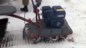 Миниснегоход "Ёрш" первый снег