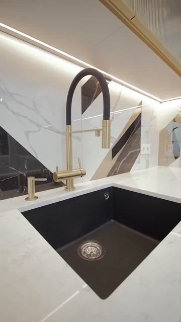 ПРОЕКТ ДИЗАЙНЕРА ЕВГЕНИИ @design_kontrast Стильный фартук дл? смотреть онлайн