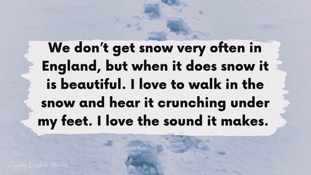 BEGINNER ENGLISH STORY 🐿️Winter Days❄️A2 - B1   Level 3 - Level 4   BRITISH ENGLISH ACCENT SUBTITLE
