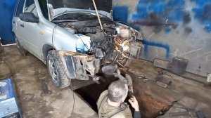 Перевариваю рамку радиатора на калине #видео #ремонтавто #сварочныеработы #гаражнаяжизнь #варюкалин