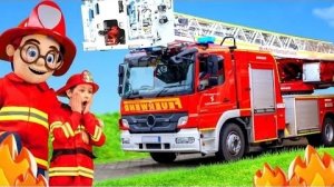 Песенка про ПОЖАРНУЮ МАШИНУ| Песенка про машинки | Мультики про машинки