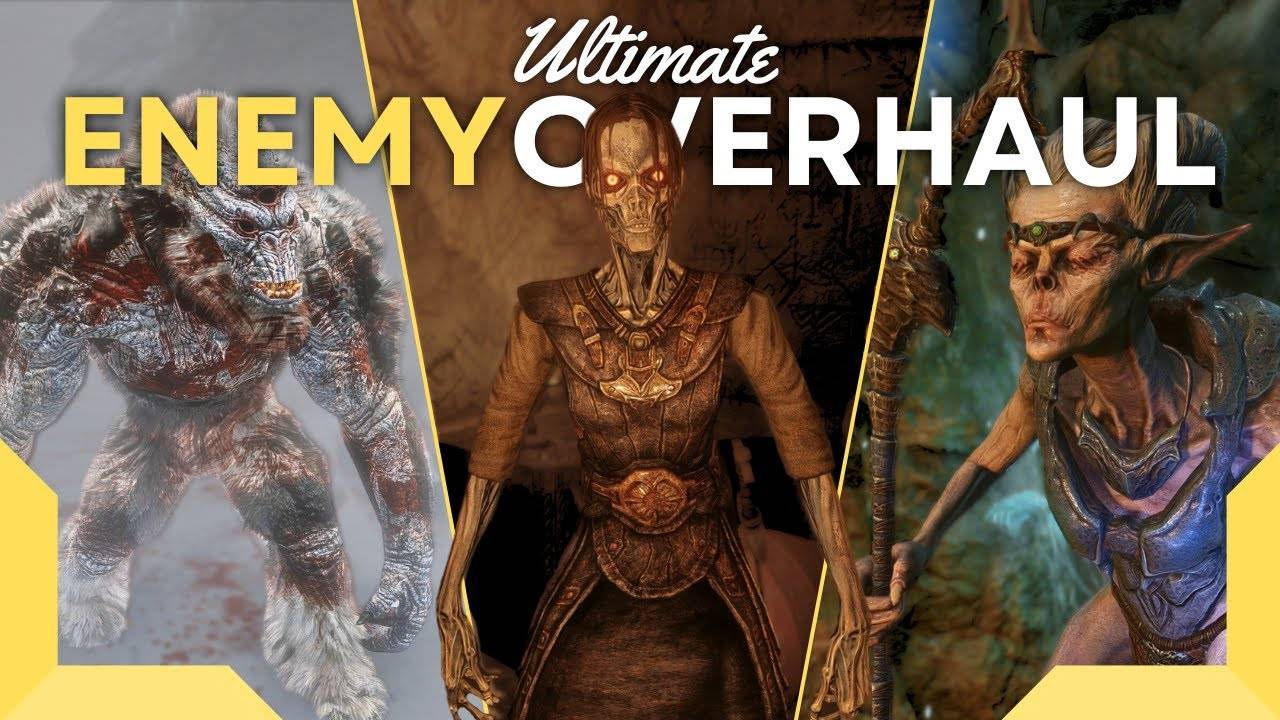 Transform Skyrim Enemies With Mods! смотреть онлайн