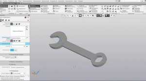 3D модель гаечного ключа в КОМПАС-3D