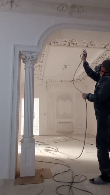 #shorts покраска лепнины#шпаклевка смотреть онлайн