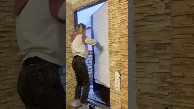 Самоклеющиеся 3д панели - с ними легко  #3dпанели #панели
