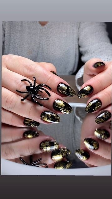 Черный маникюр 💅