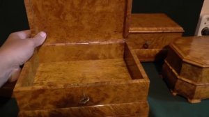 3 шкатулки из капа