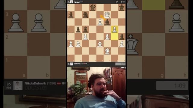 ЖЕСТКО БЫЛО! // НИКОЛАЙ ДУБОВИК #chess #shorts #шахматы #viralvideo