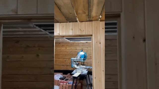 Отделка комнаты отдыха, вагонкой. смотреть онлайн