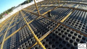 Фундаментная плита Серия 3  расстелили Плантер,вяжем п