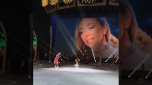 Надя Пескова первый раз вышла перед зрителями на лёд в