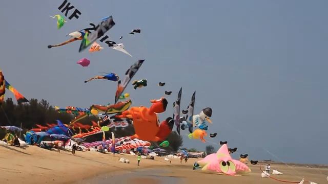 Cha-am International Kite Festival 2014 Aerobatics 2016. Кайт-фестиваль смотреть онлайн
