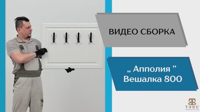 ТЭКС
Видео сборка. Прихожая Апполия. Вешалка 800.