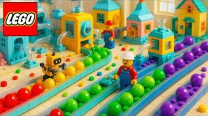 Фабрика LEGO - Изготовление радужных жевательных резинок LEGO