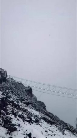 В горах Сочи 15 мая пошел снег
