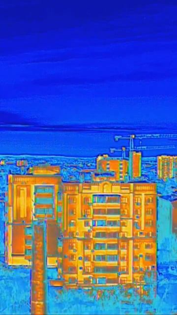 Теплопотери города #autelrobotics #autelevo2 #drone heat loss of the city