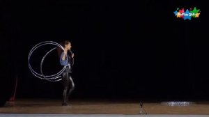 Духина Елена, хула-хупы. Цирковая студия Радуга.