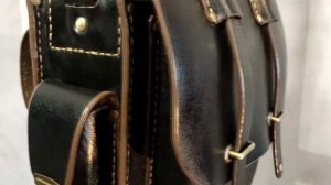 Мужская кожаная сумка ручной работы