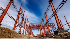 Ход строительства комплекса по производству высокоскоростных поездов, апрель-2025