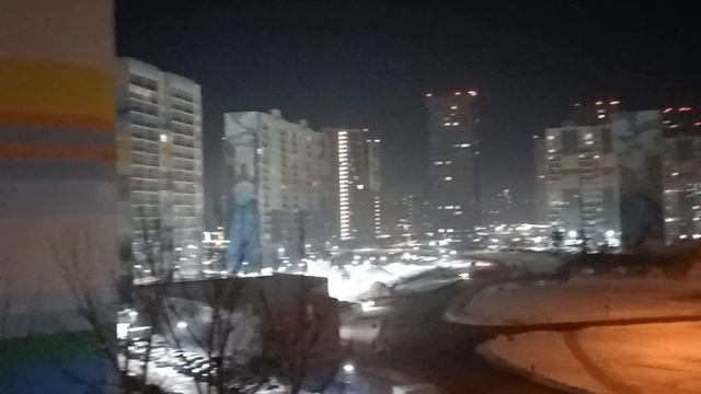 20240120 - Вид с Димитровского моста на ж/к "Венеция" на лесоперевалке