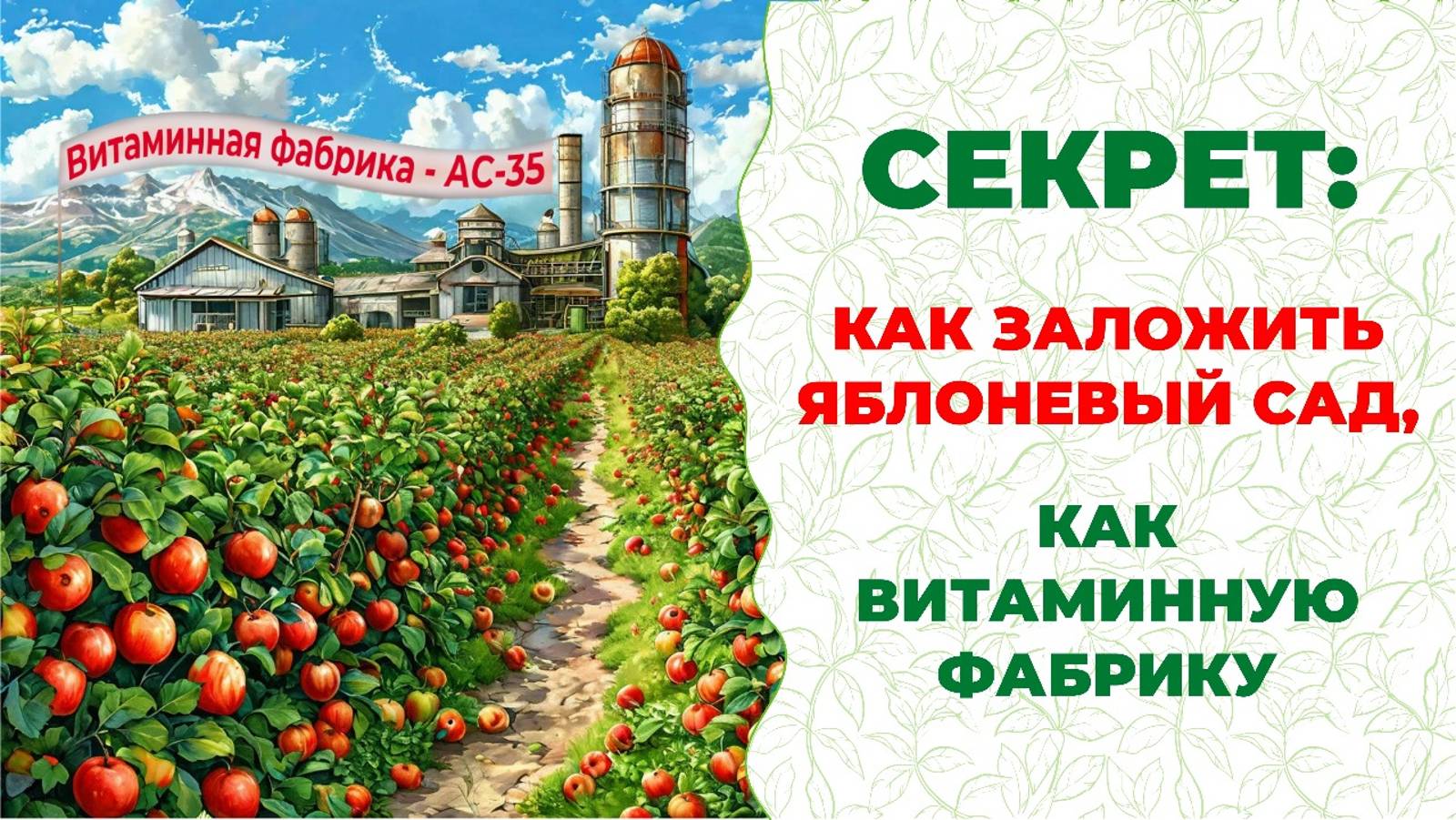 Мастер-класс. Как правильно посадить яблоню, дающую супервитаминную еду — Еду +800% пользы.