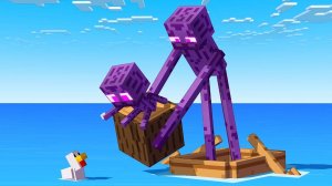 Кормление уток | История Эндермана - МАЙНКРАФТ