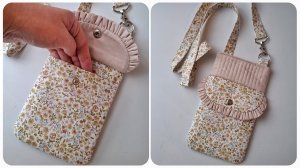 DIY/ШЬЮ СУМОЧКУ/ЧЕХОЛ ДЛЯ ТЕЛЕФОНА