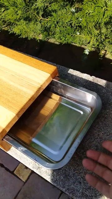 Доска кухонная с гастроёмкостью.32×27 см. Дуб. смотреть онлайн