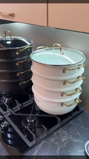 Мантоварка HAUSLER Cream Grani HLS-D28GC01 + Black Granit HLS-D32GB02 смотреть онлайн