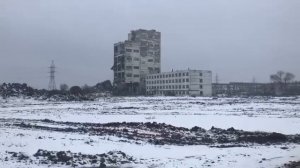 Обрушение высокого здания с применением ГДШ