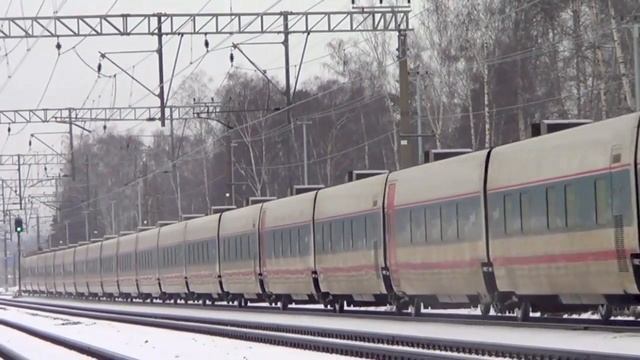 ЭП20-015 с поездом "Стриж" №706 "Москва – Нижний Новгород" смотреть онлайн