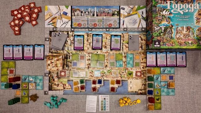 ГОРОДА (CITIES) – правила и летсплей настольной игры