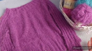 ДЖЕМПЕР ИЗ НАКО ПАРИЖ . РЕГЛАН СВЕРХУ С РОСТКОМ.