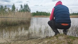 Рыбалка на песчаном карьере