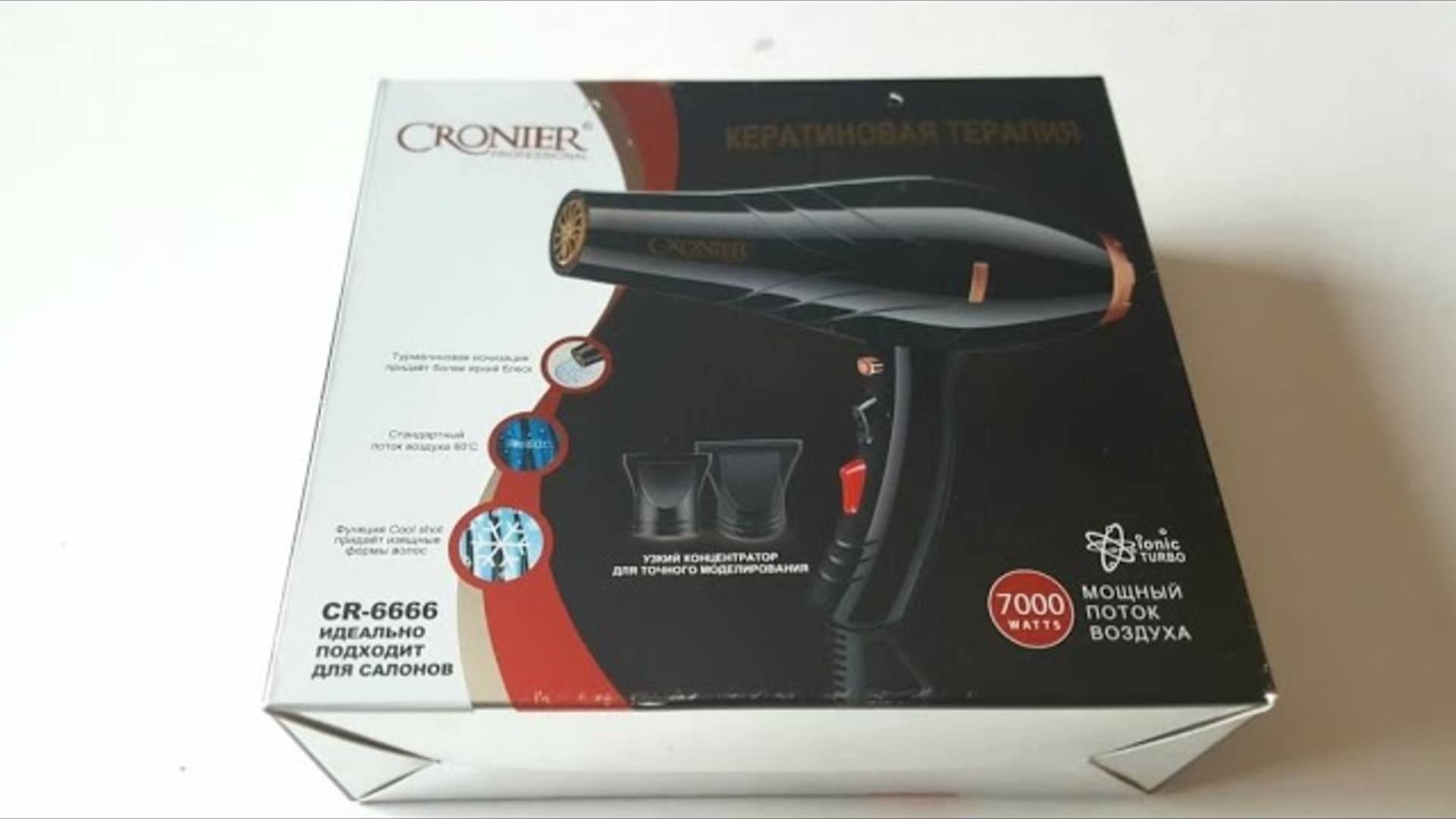 Фен CRONIER CR-6666 смотреть онлайн