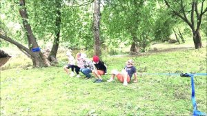 Летний лагерь. Строим домик на дереве. Лето на Даче да Винчи. Москва.