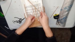 МК Корзина - домик. Плетение из бумажной лозы. Укорочен