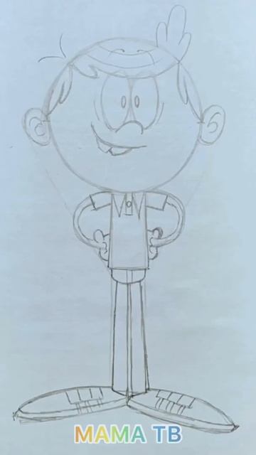 МОЙ ШУМНЫЙ ДОМ - Рисуем Линкольна Лауда / THE LOUD HOUSE Lincoln Loud drawing